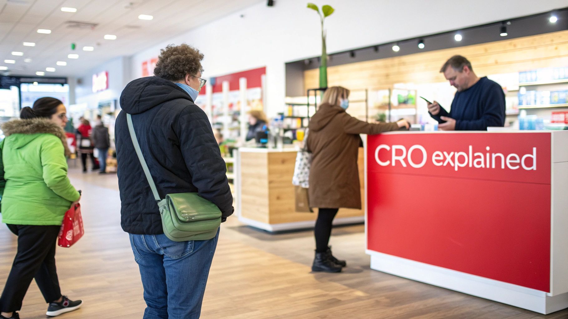 People wearing masks at a 