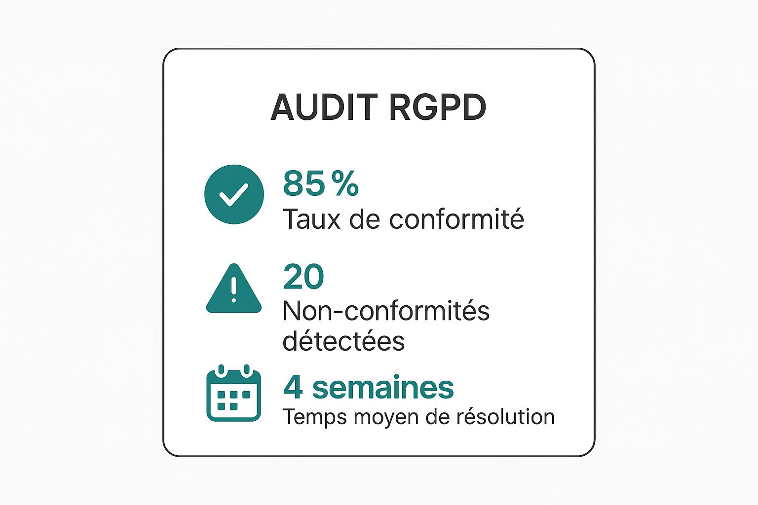 Infographic about audit rgpd