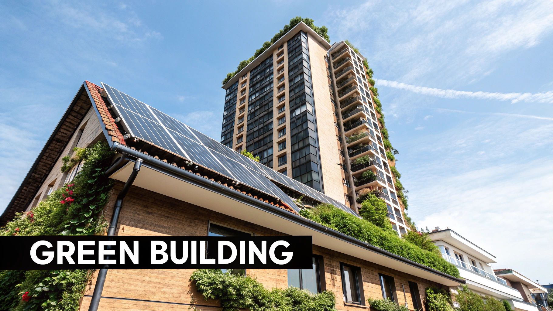 Sustainable home with green building features