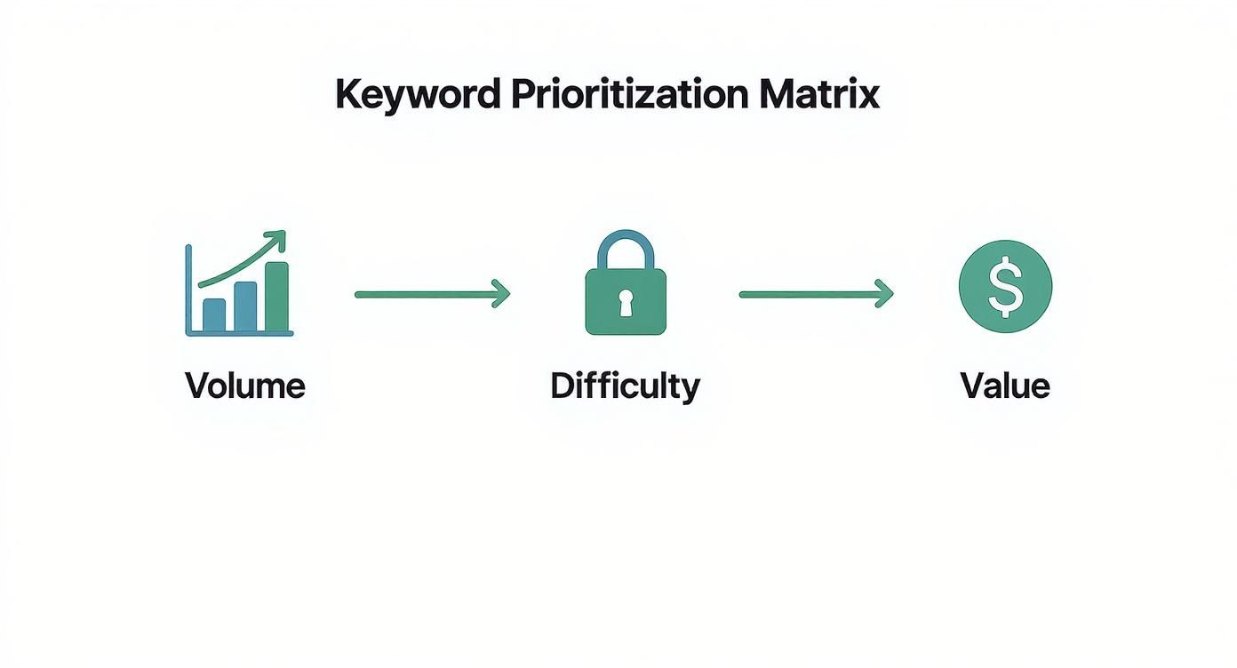 Infographic about keyword competitor analysis