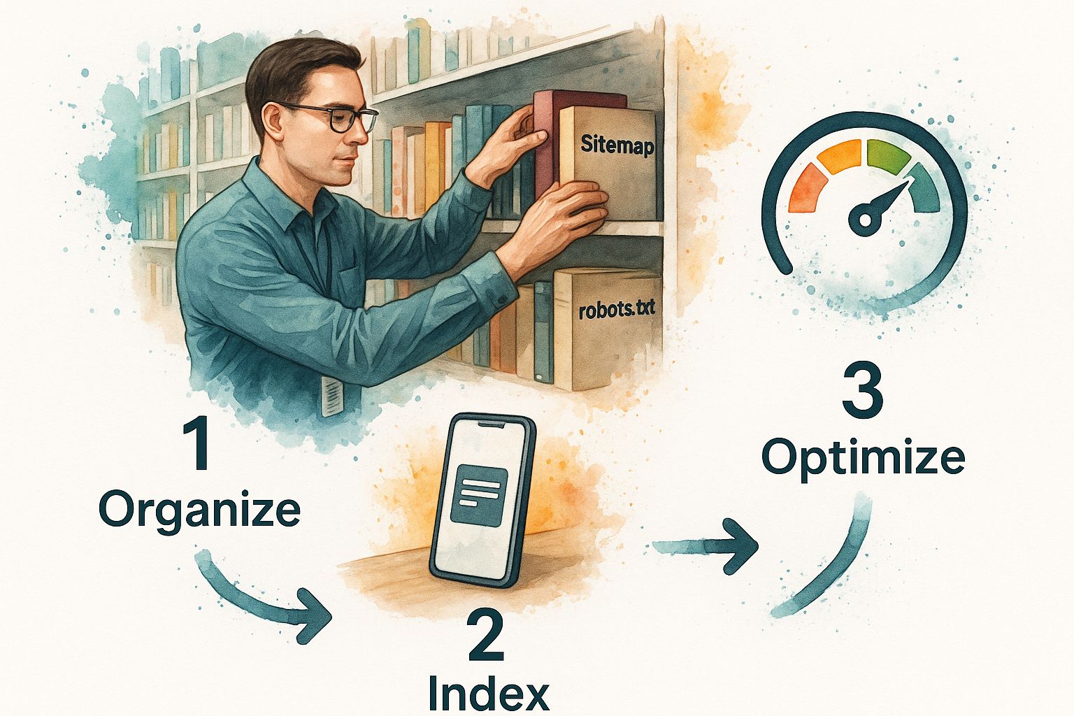 Infographic about optimize website for search engines
