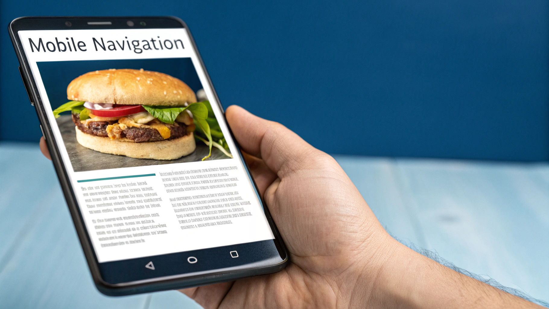 Optimize for Mobile-First Navigation