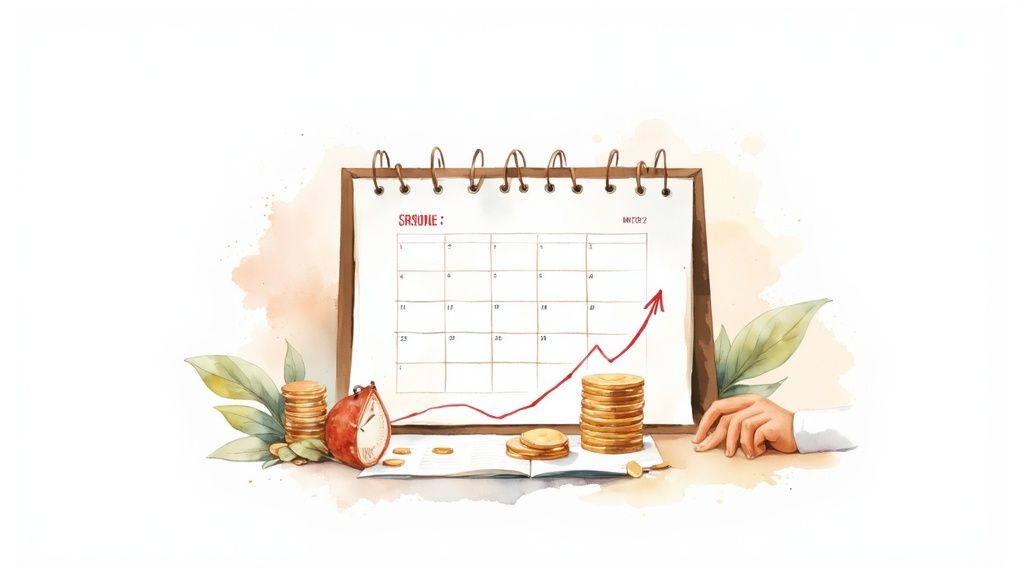 cost of maintaining a website: True cost revealed 4 A person at a desk creating a financial plan with charts and graphs.