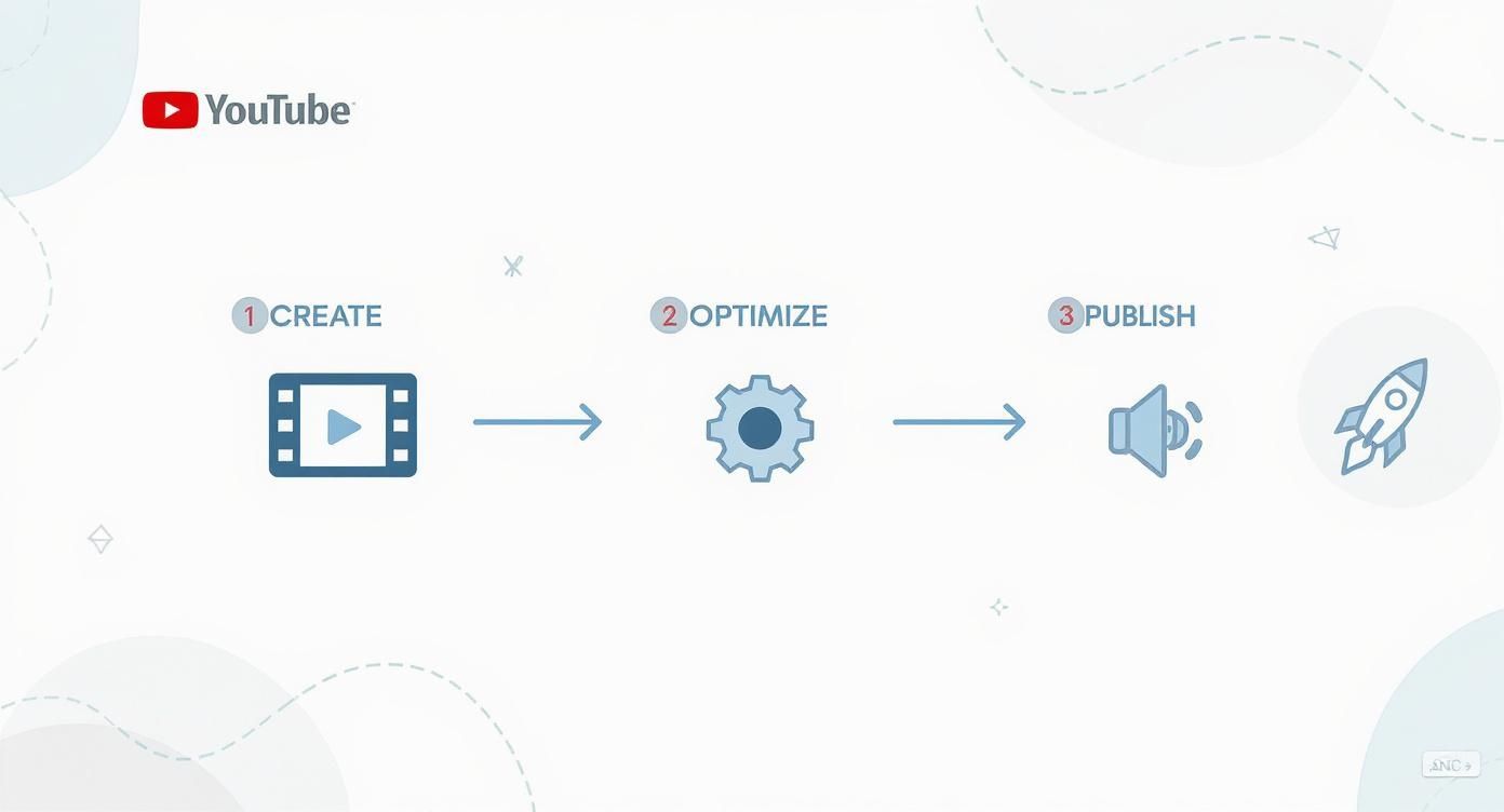 Infographic about video optimization for youtube