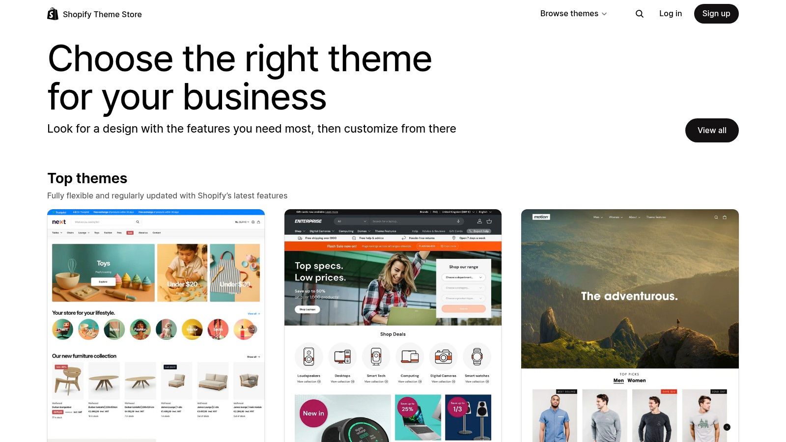 Shopify Theme Store