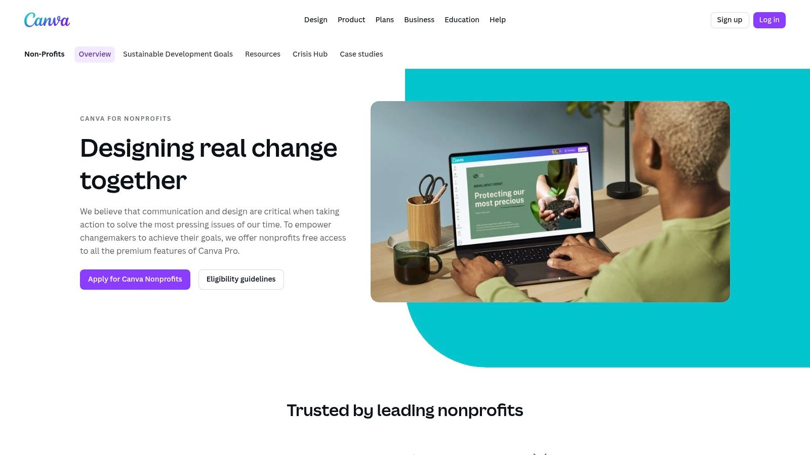 Canva for Nonprofits (Canva Websites)