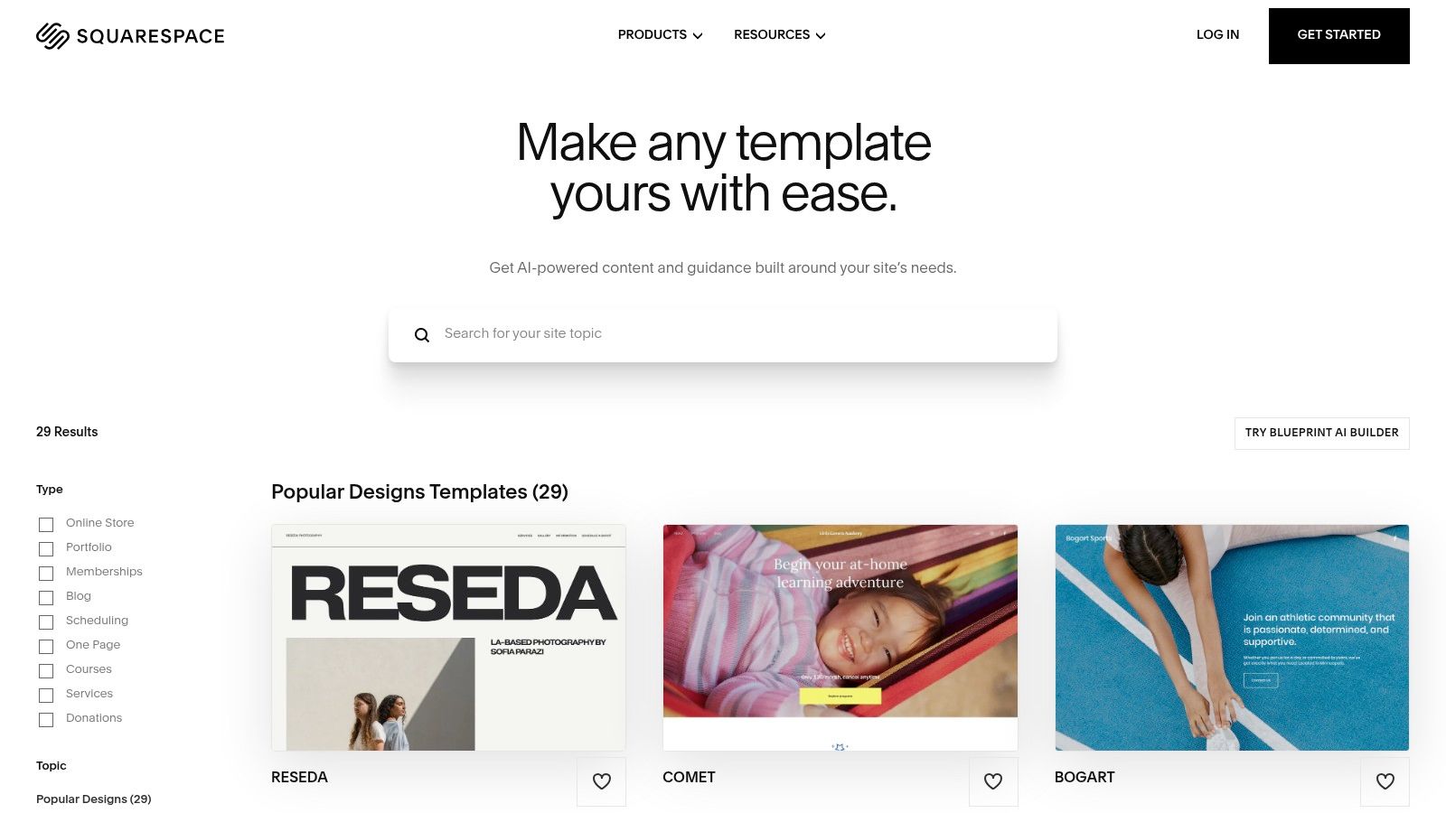 Squarespace Templates