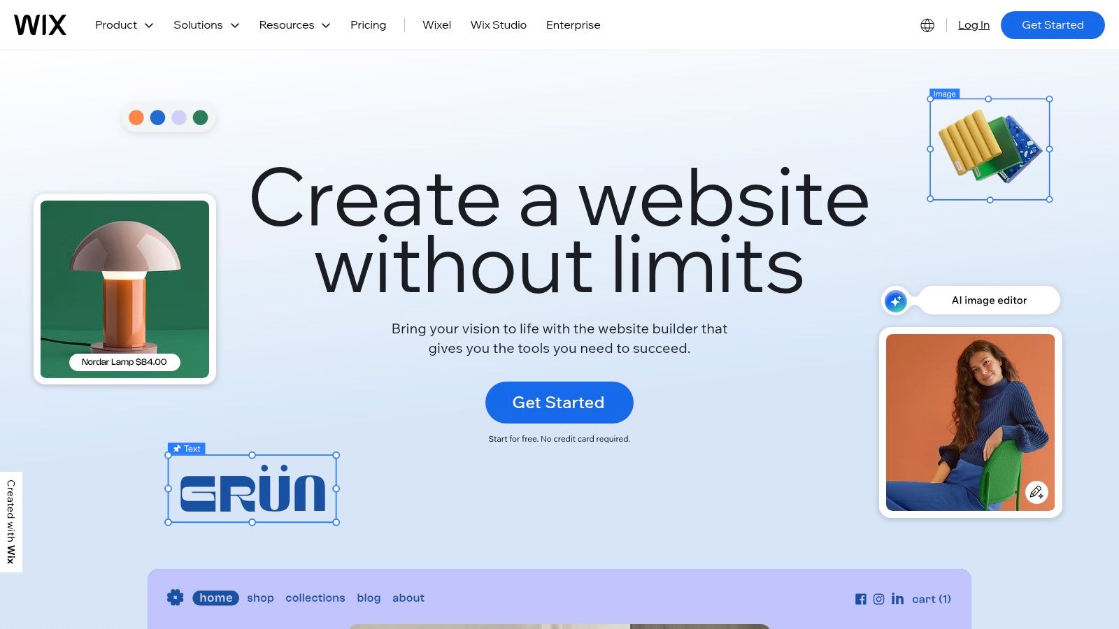 7 Responsive Website Examples to Inspire Your 2025 Design 2 Wix Editor showcasing its drag-and-drop interface and mobile responsive view.