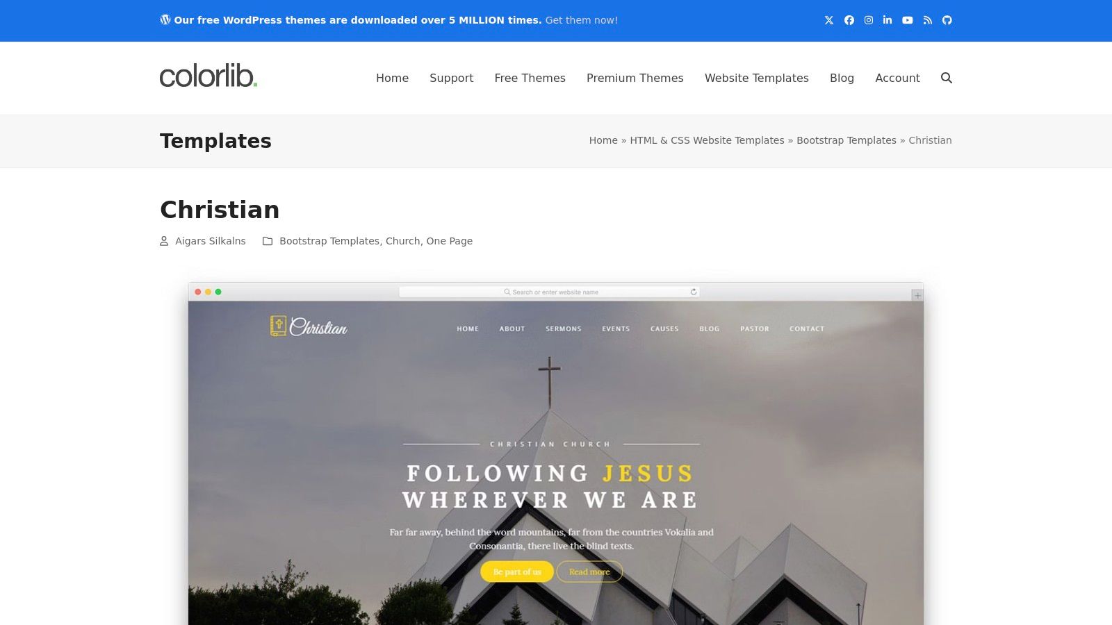 12 Best Church Website Templates for 2025 (Reviewed) 3 Christian
