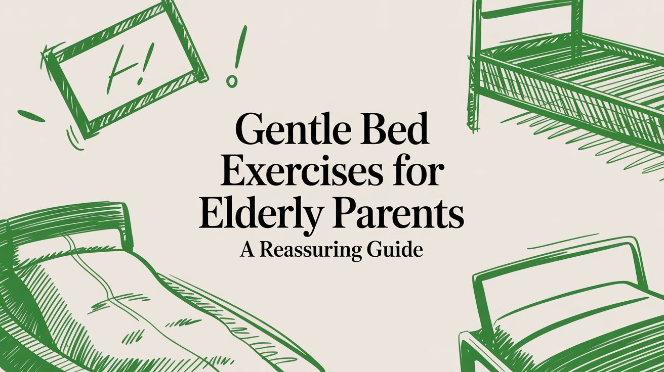 Gentle bed exercises guide for elderly parents
