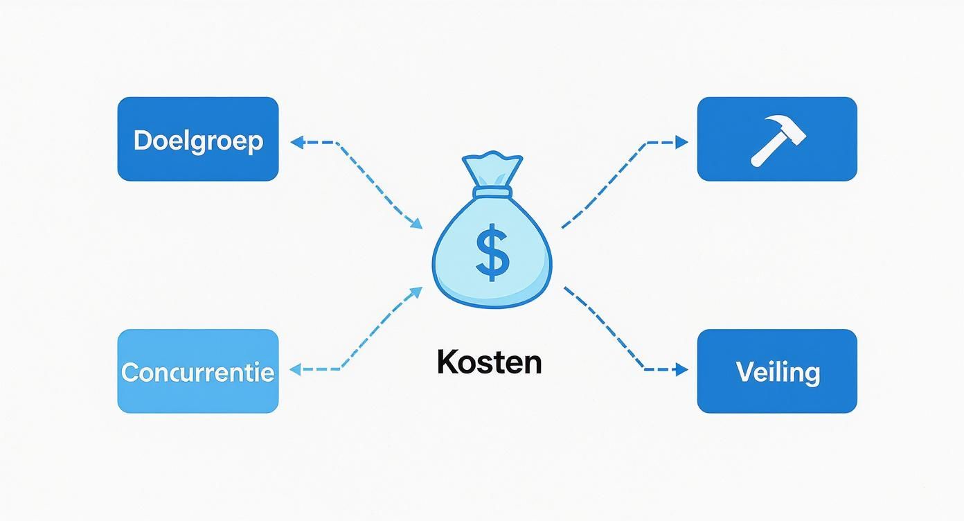 Infographic about kosten instagram adverteren