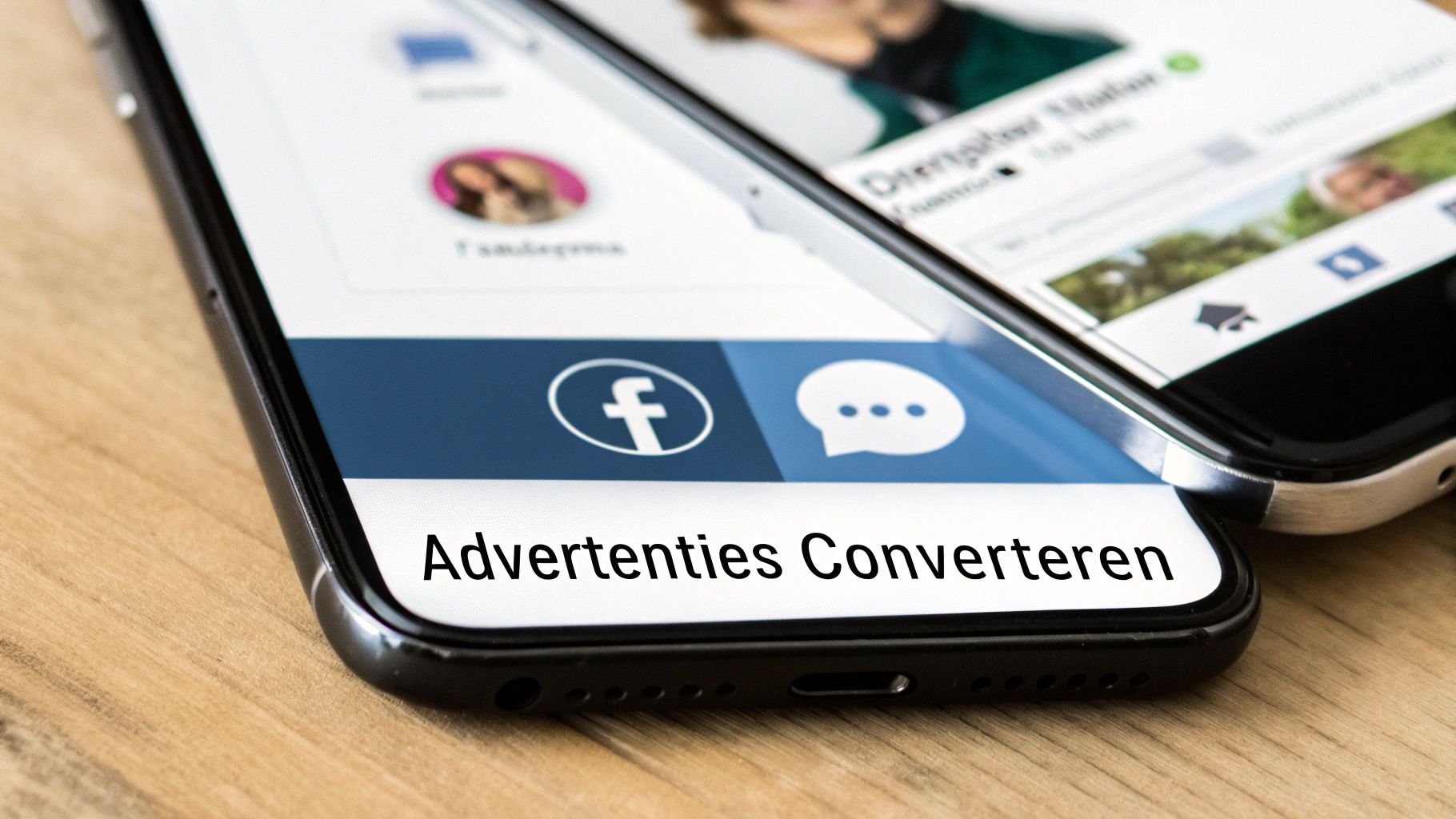 Twee personen die een advertentiecampagne op een whiteboard ontwerpen