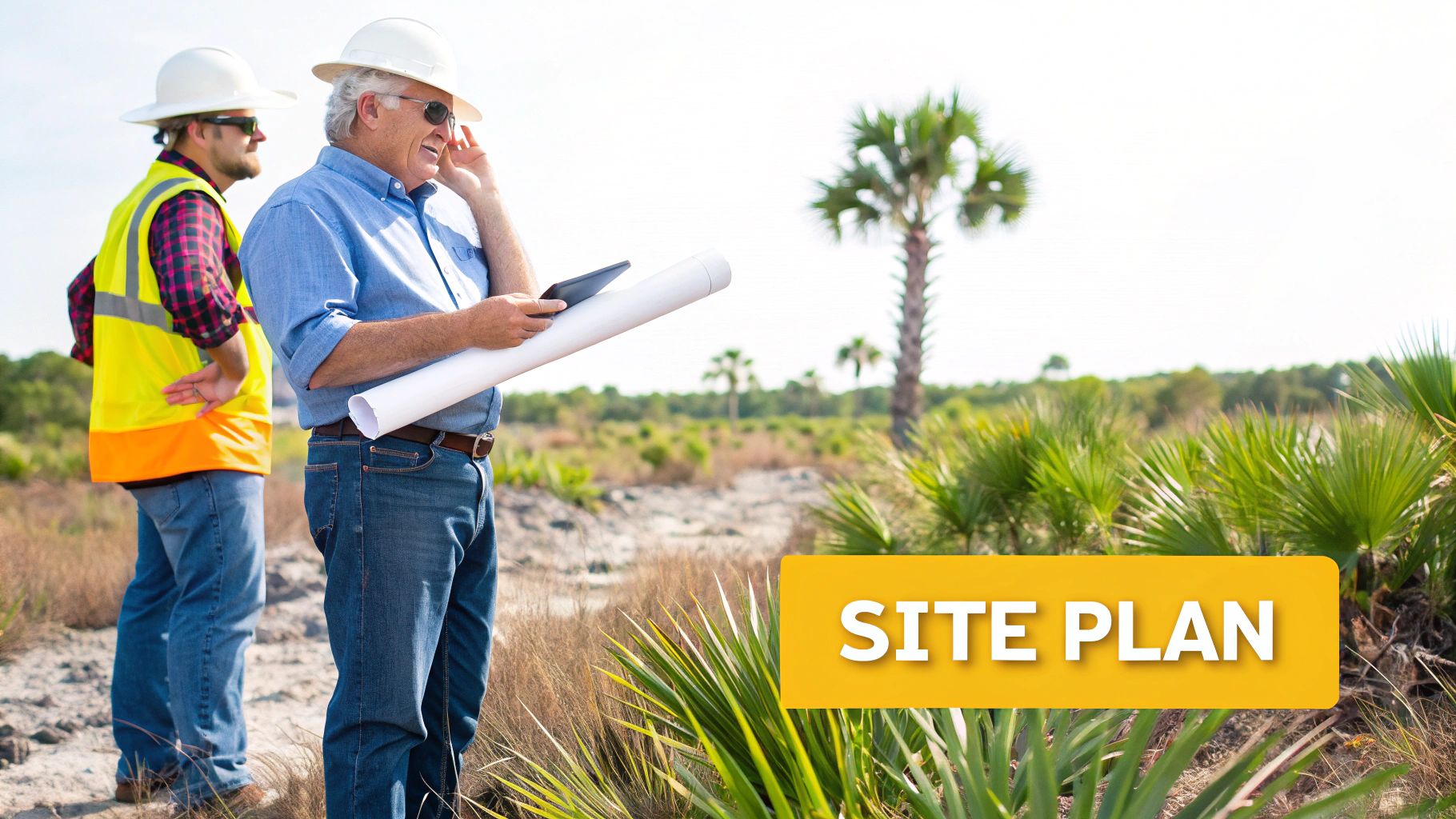 A large tractor with a mulching attachment clearing dense vegetation and small trees for agricultural use.