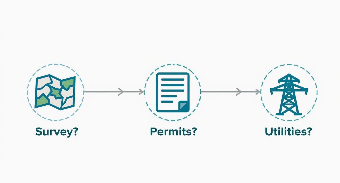 Infographic about clearing land for construction