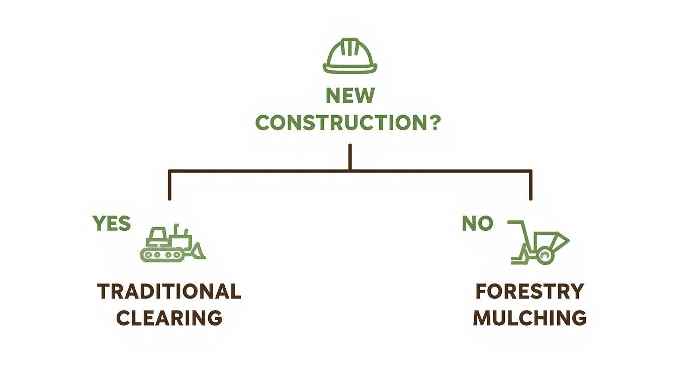 Infographic about land clearing near me