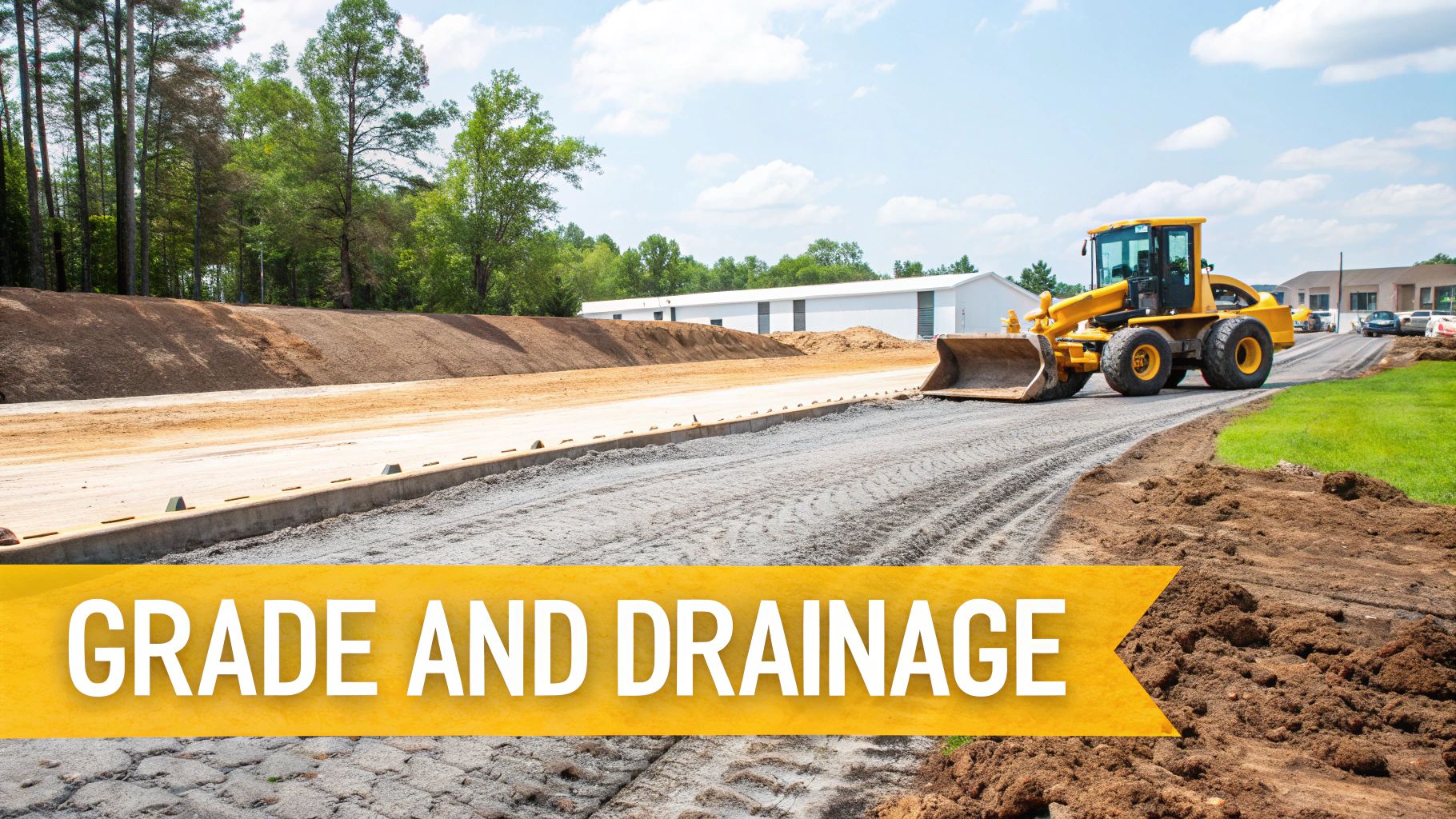 Temporary construction driveway supporting equipment