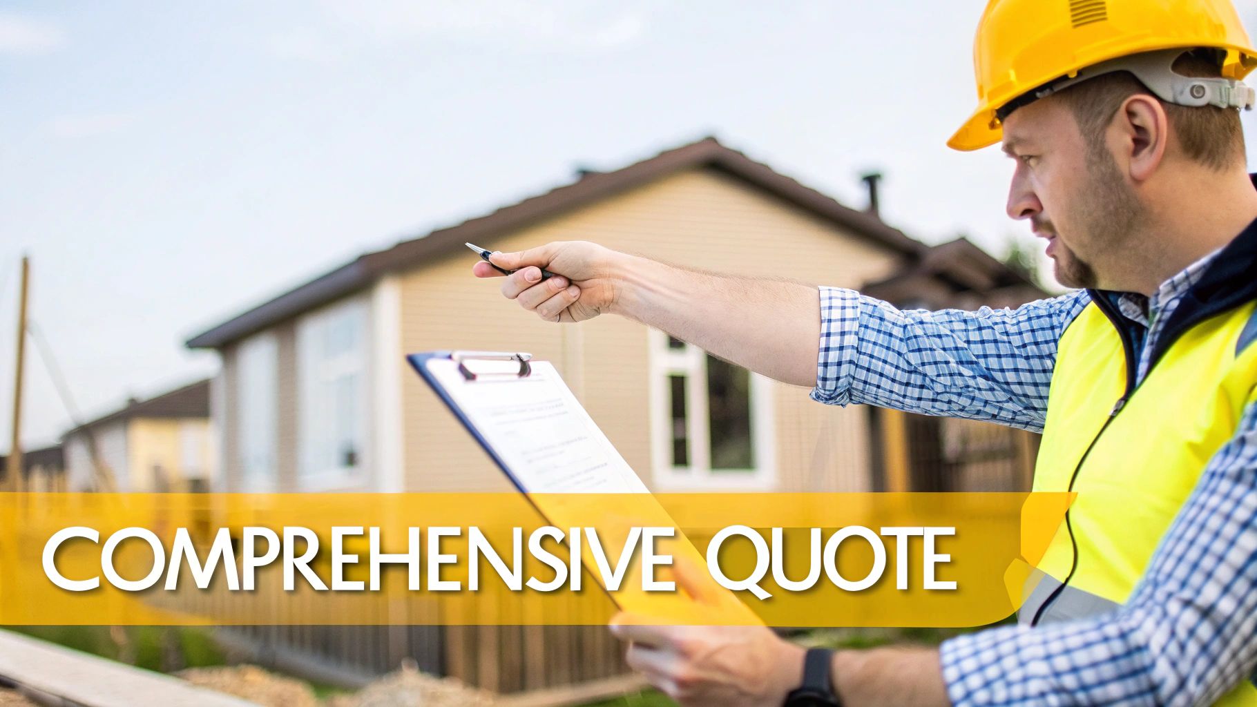 A contractor and landowner discussing plans for a forestry mulching project.