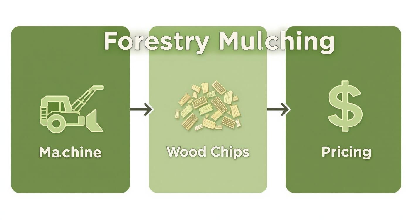 Infographic about forestry mulching cost per acre