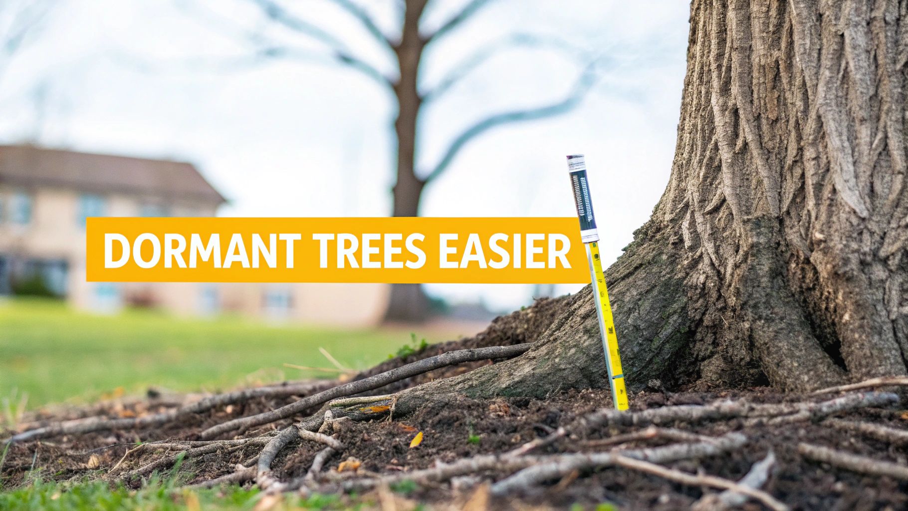 Resting tree image in winter