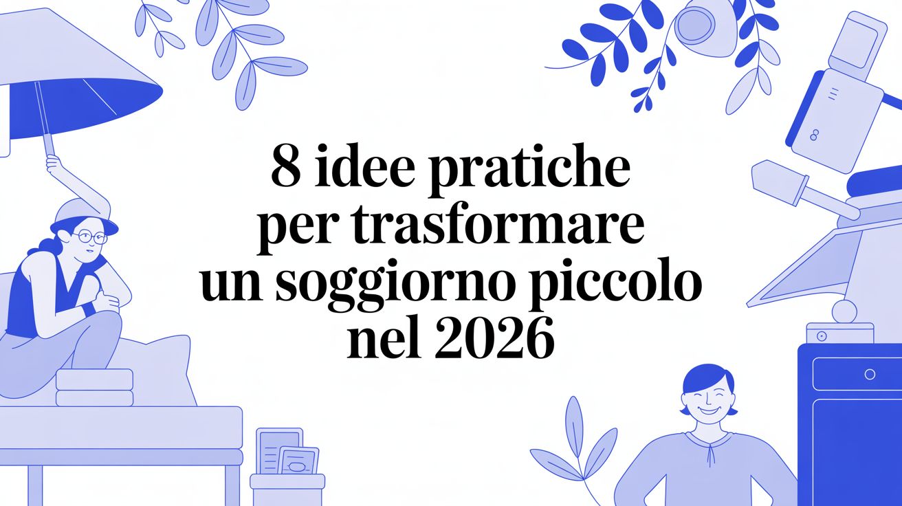 8 idee pratiche per trasformare un soggiorno piccolo nel 2026