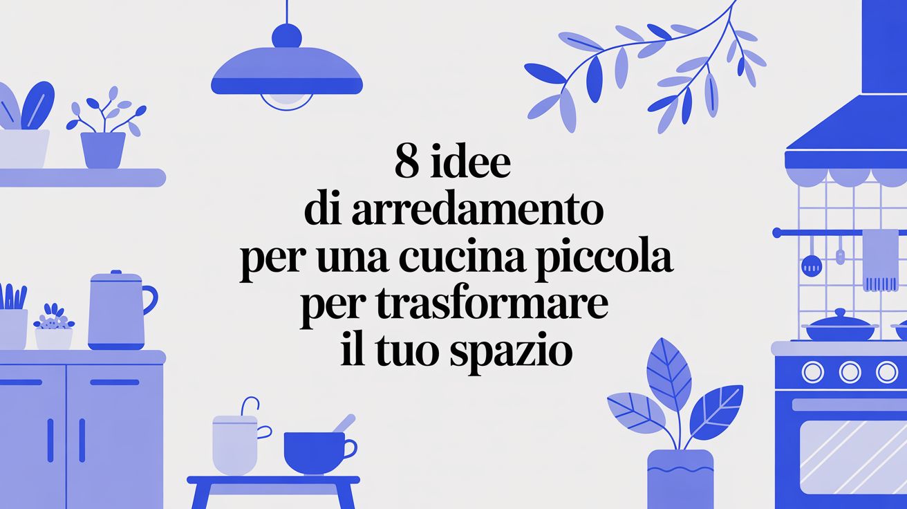8 idee di arredamento per una cucina piccola per trasformare il tuo spazio