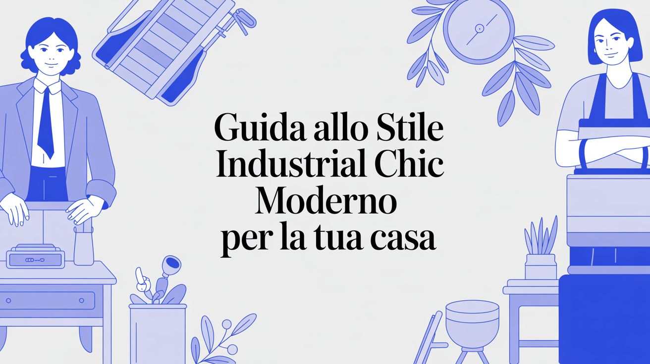 Guida allo stile industrial chic moderno per la tua casa