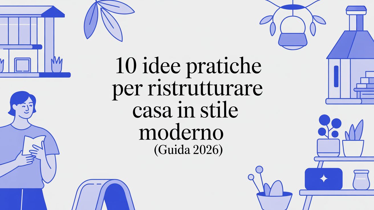 10 idee pratiche per ristrutturare casa in stile moderno (Guida 2026)