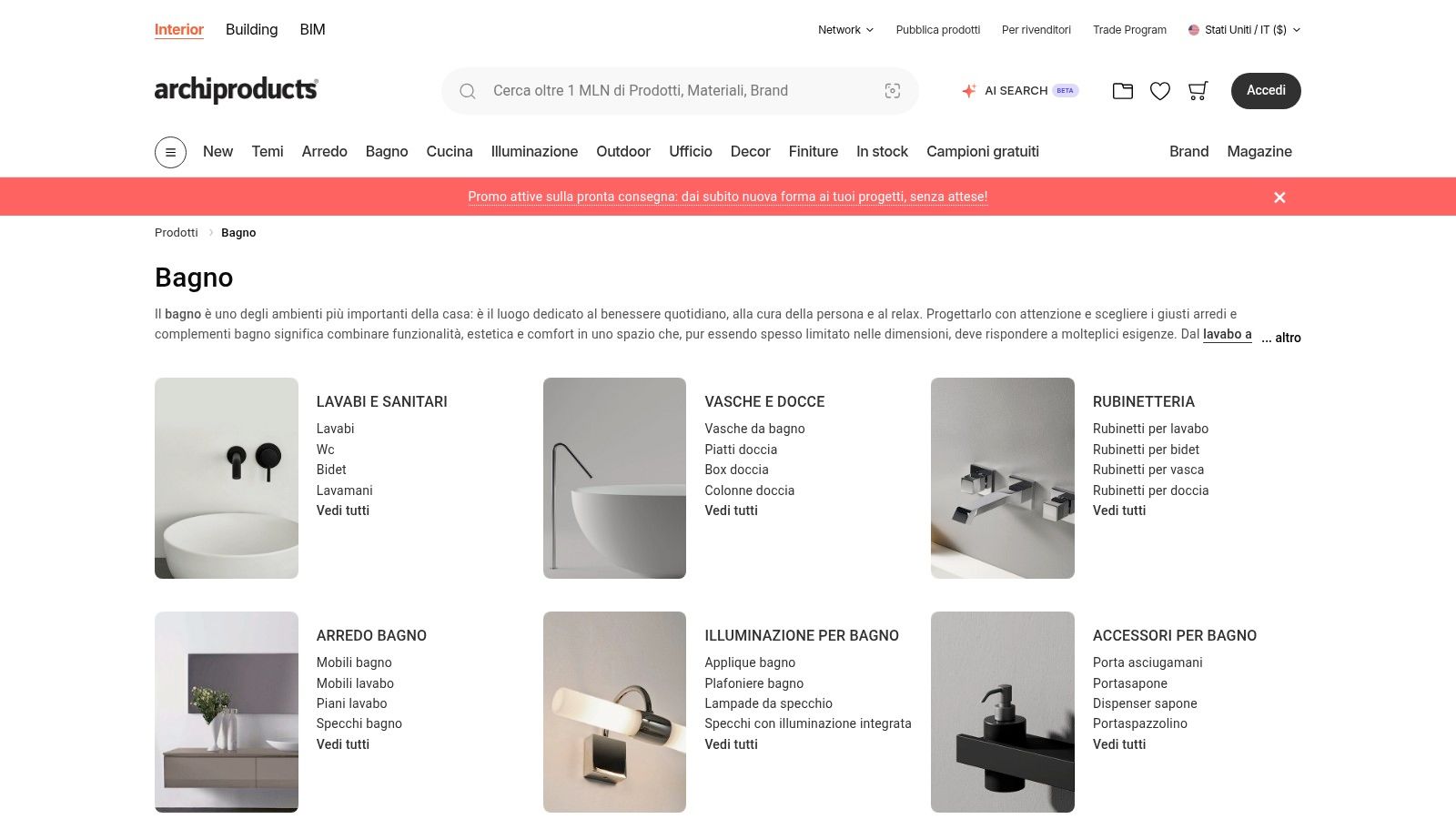 Archiproducts – Marketplace design bagno con opzioni classiche