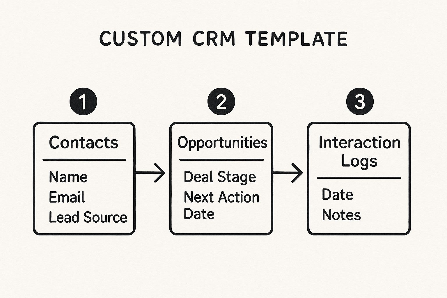 Infographic about google sheets as crm