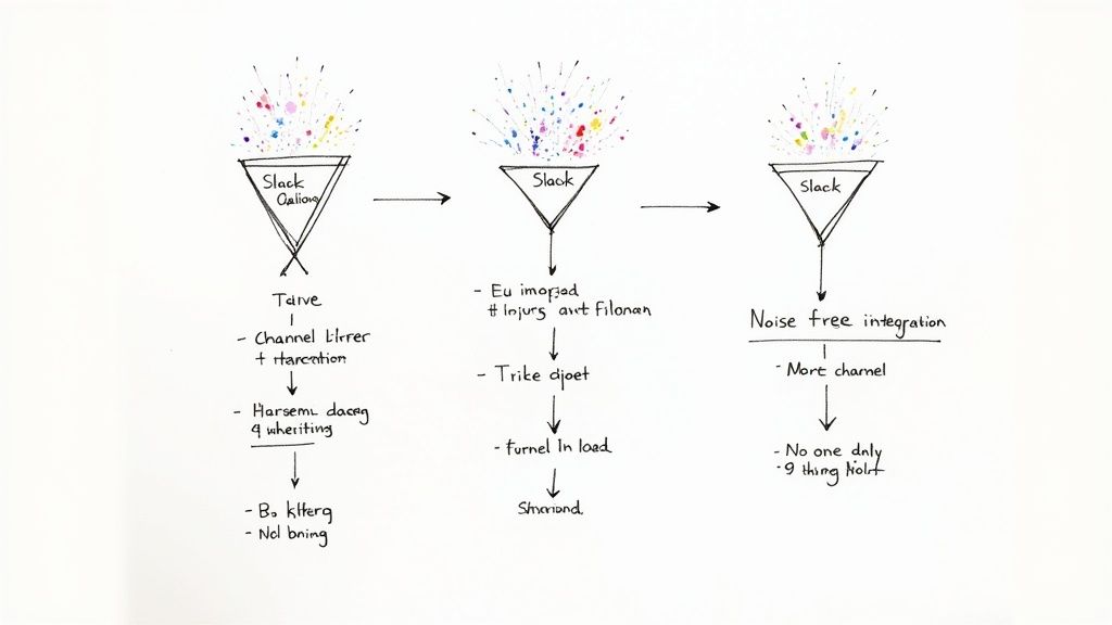 A person refining a digital workflow on a screen, symbolizing a clean and effective integration process.