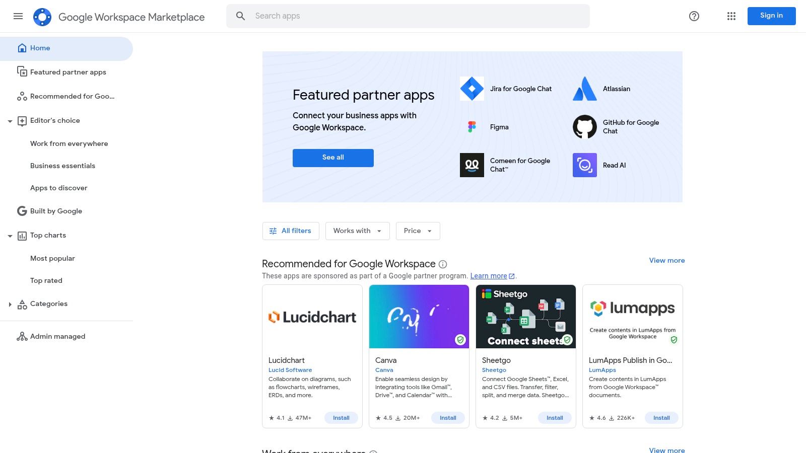 Google Workspace Marketplace