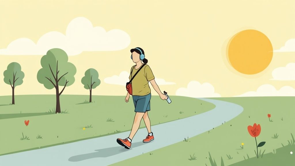 A person sits quietly on a windowsill with a cup of tea, taking a moment for self-care.