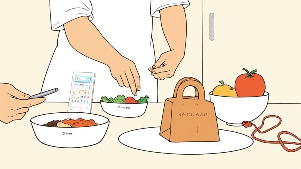 A friend helps another with household chores, demonstrating practical support.