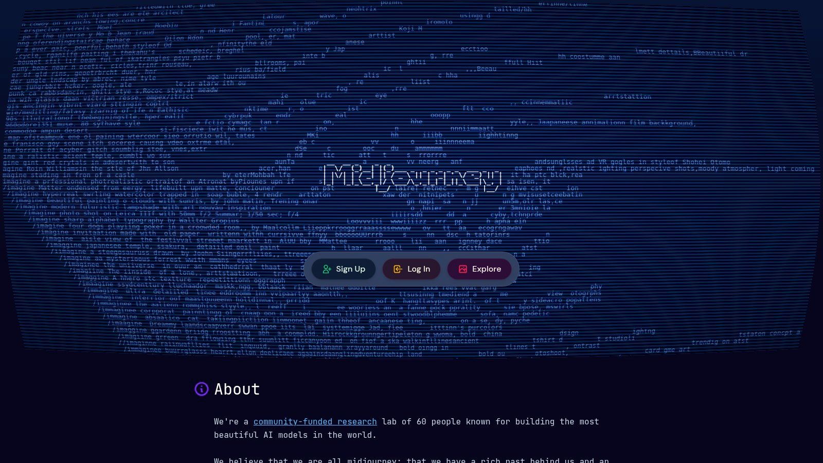 A collage of visually striking images created with the Midjourney AI, showcasing its artistic style.
