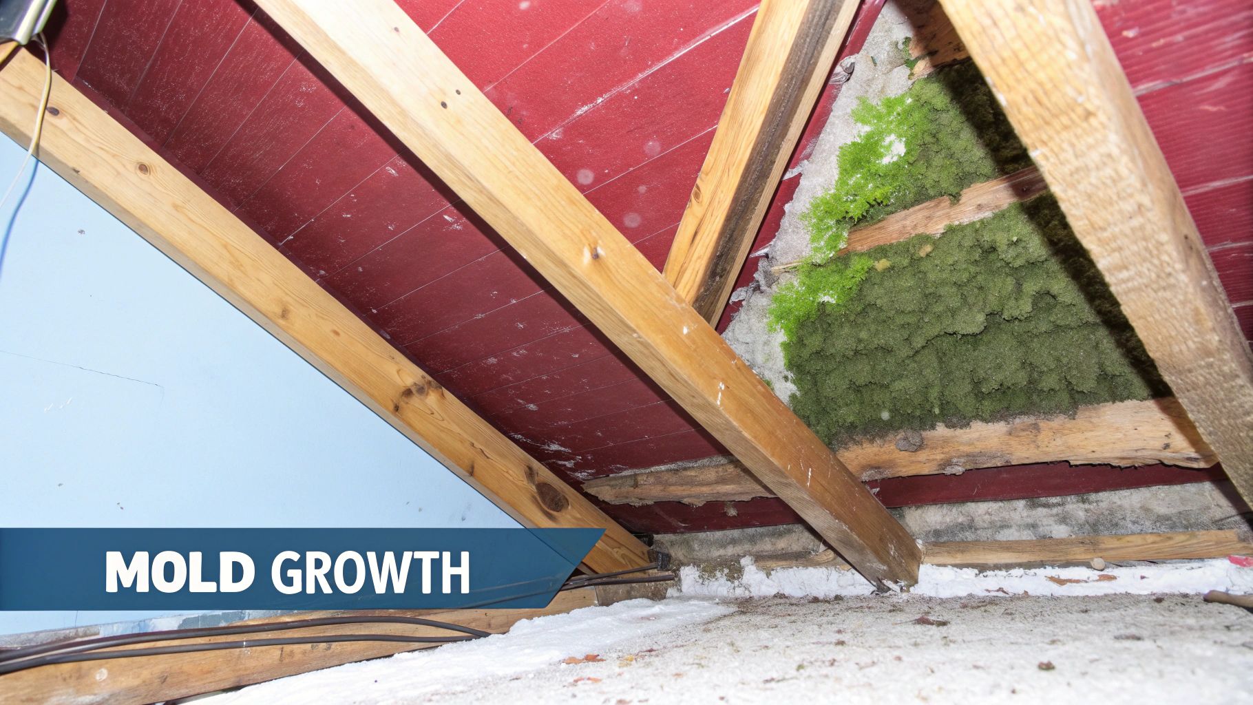 Mold and Mildew Growth from Leaky roof