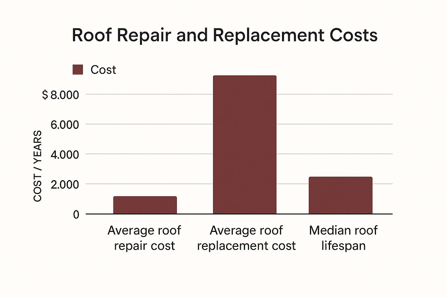 Infographic about how to tell if you need a new roof