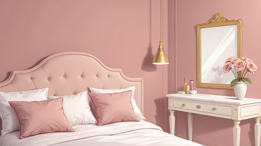 Dusty Rose and Gold Glamour