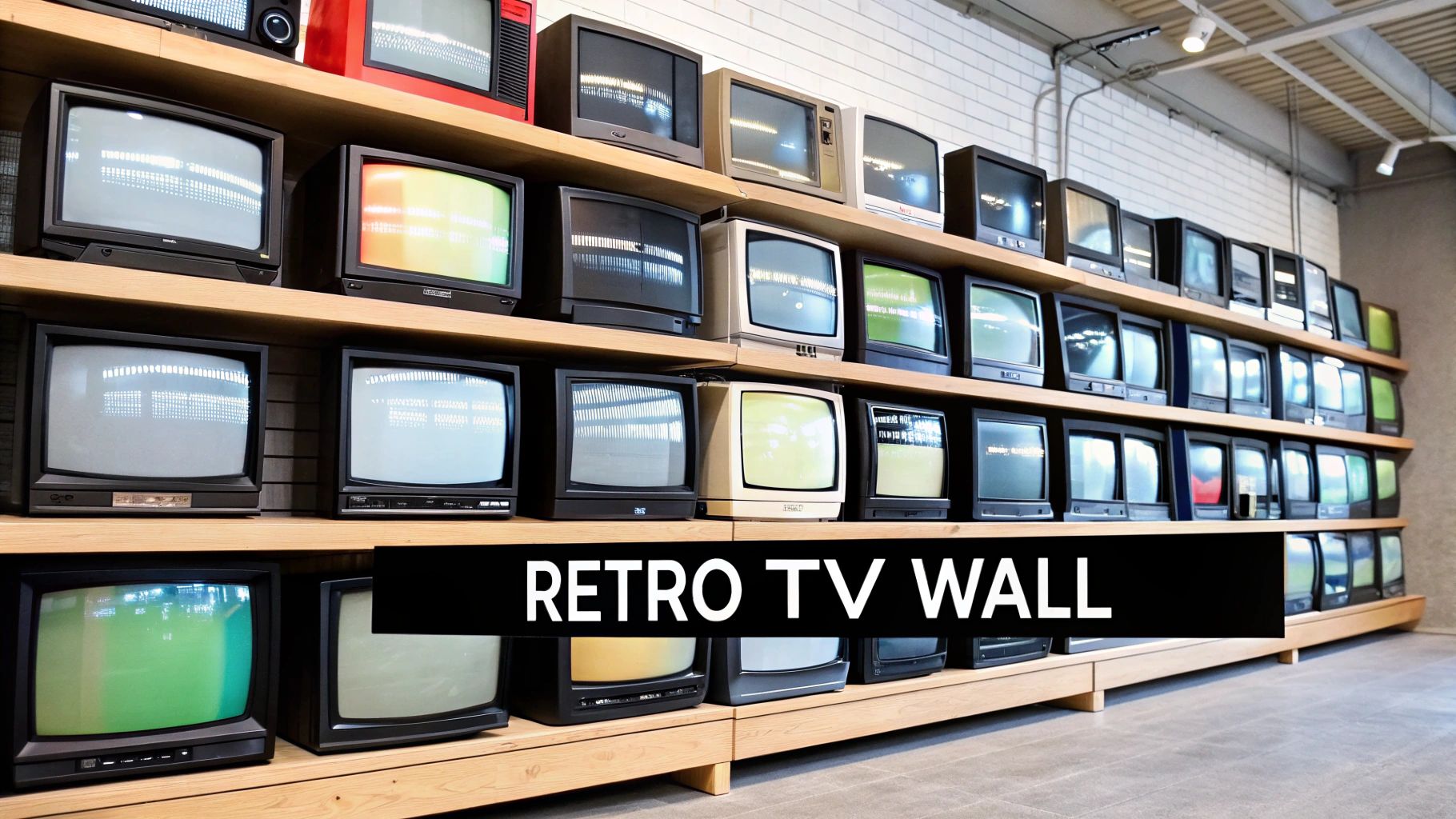 CRT Television Display Wall