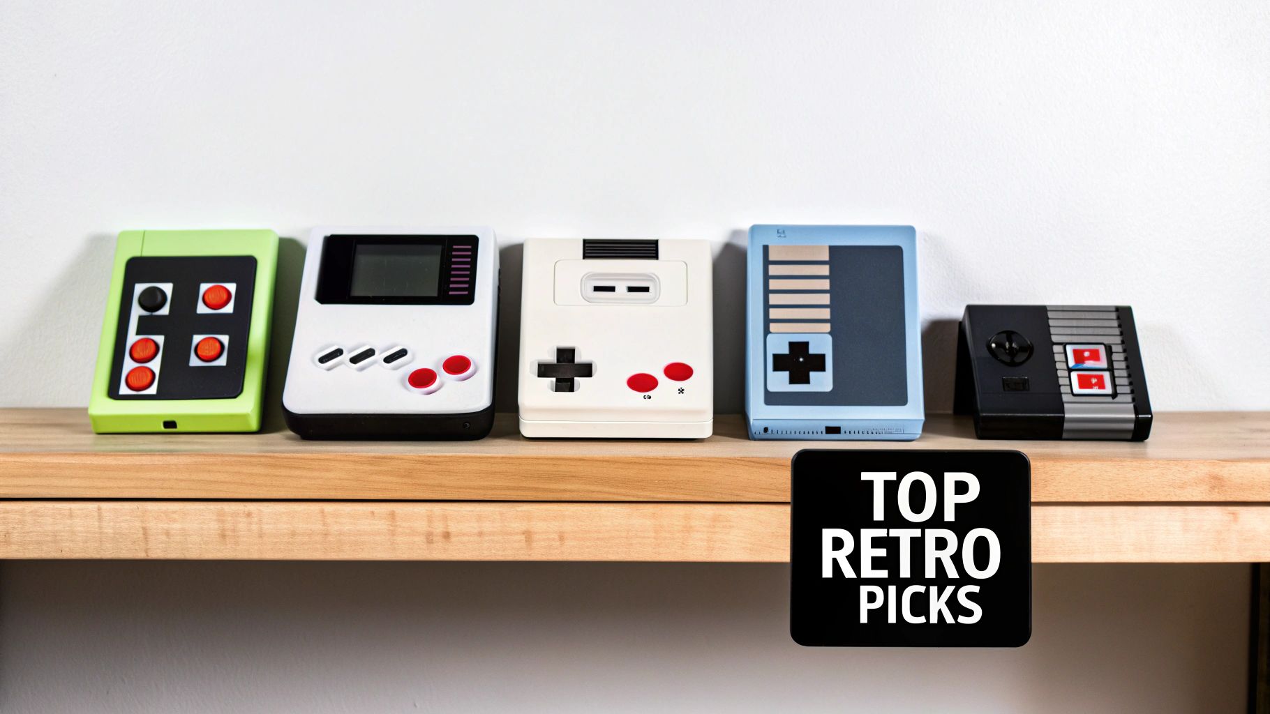 A person holding a classic Nintendo Entertainment System controller, with a retro game console in the background.
