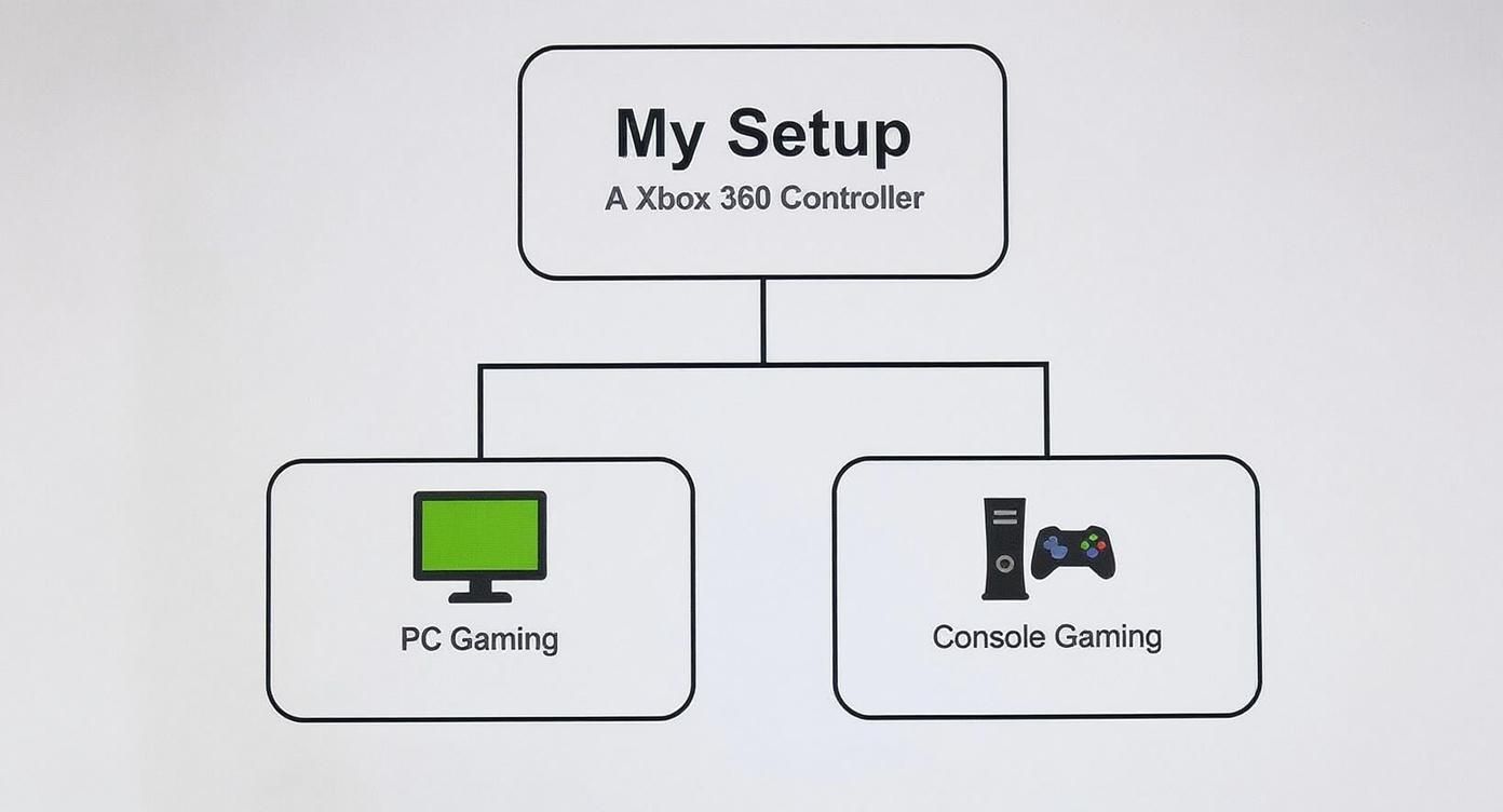 Infographic about game controller for xbox 360