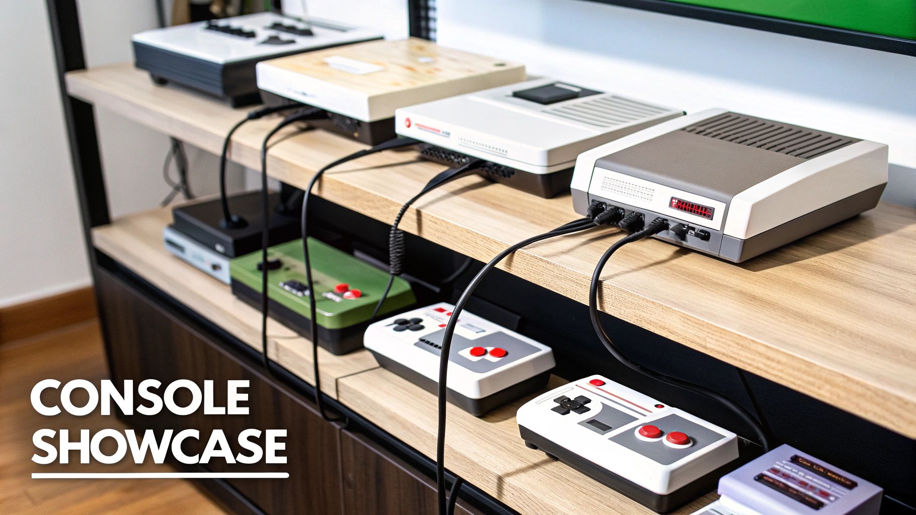 Console Display and Storage Solution