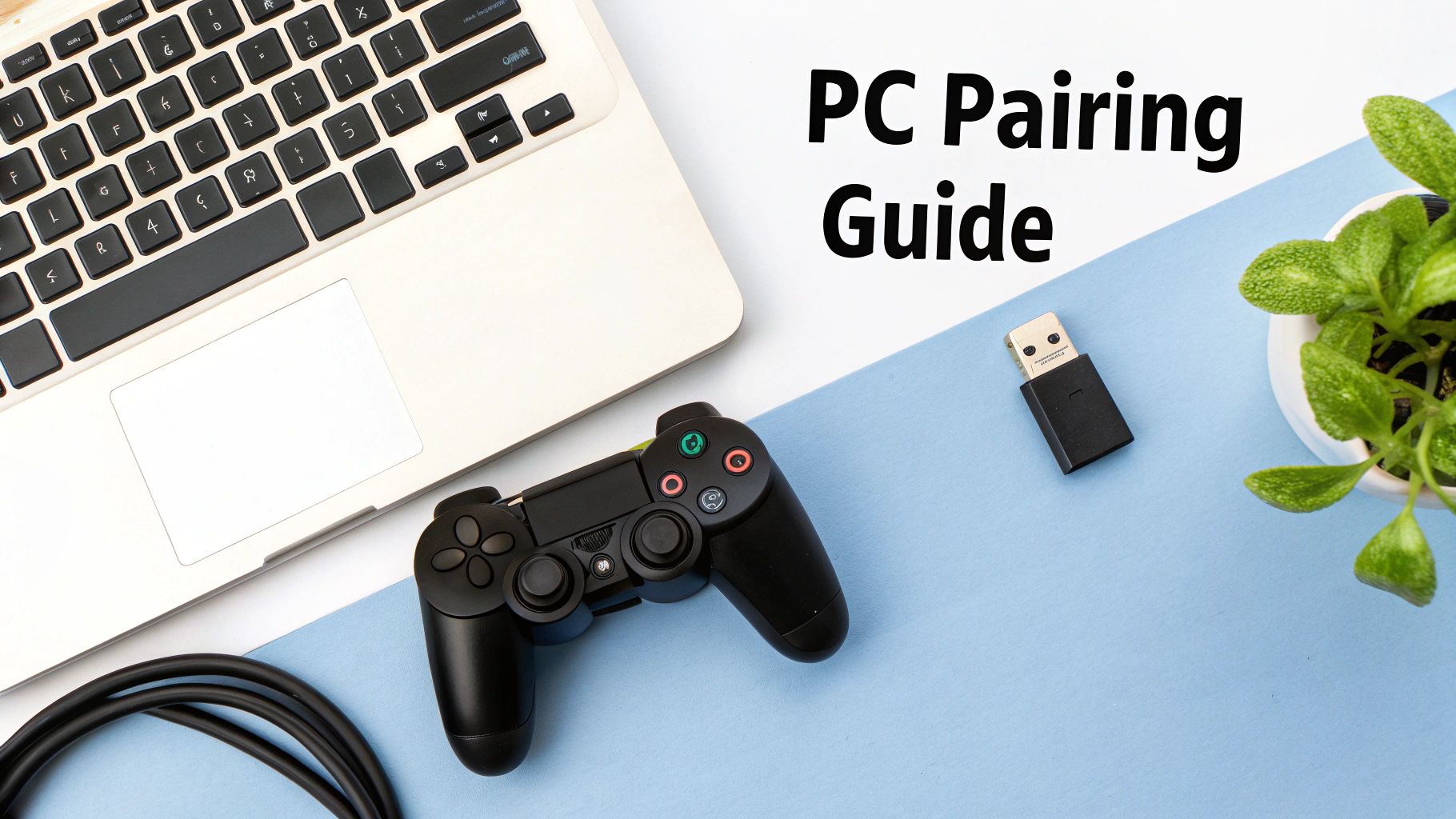 A person holding a PS3 controller in front of a PC screen showing a game.