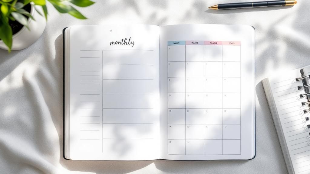 Traditional Grid Habit Tracker