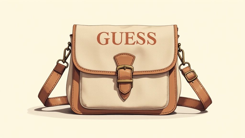 GUESS Vintage Logo Canvas Sling