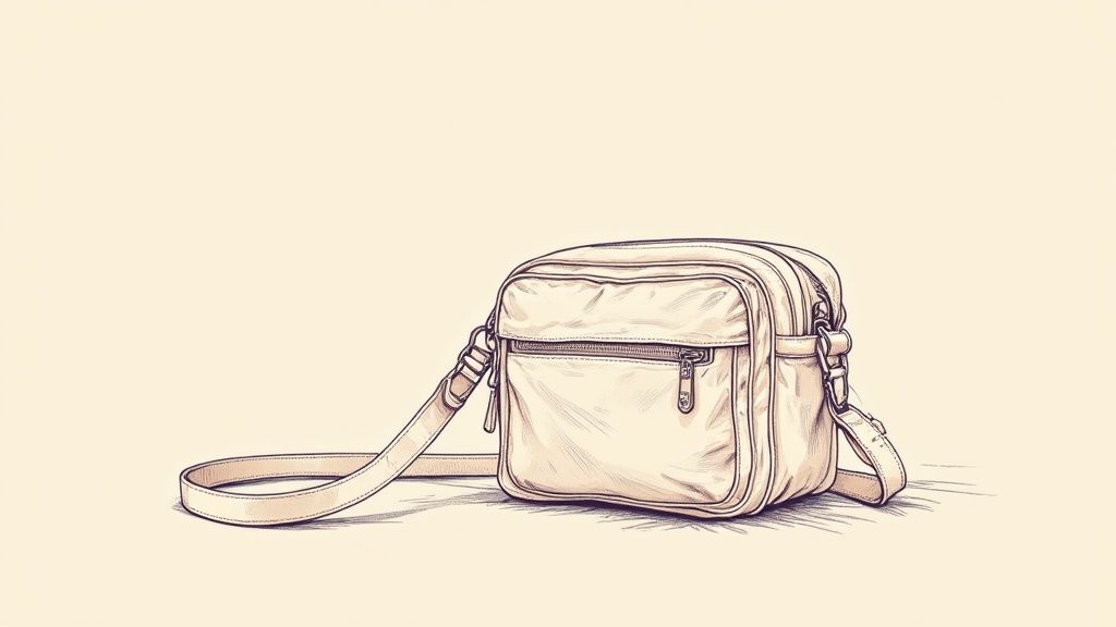 A stylish pink Lavie sling bag with a textured finish and a gold chain strap.