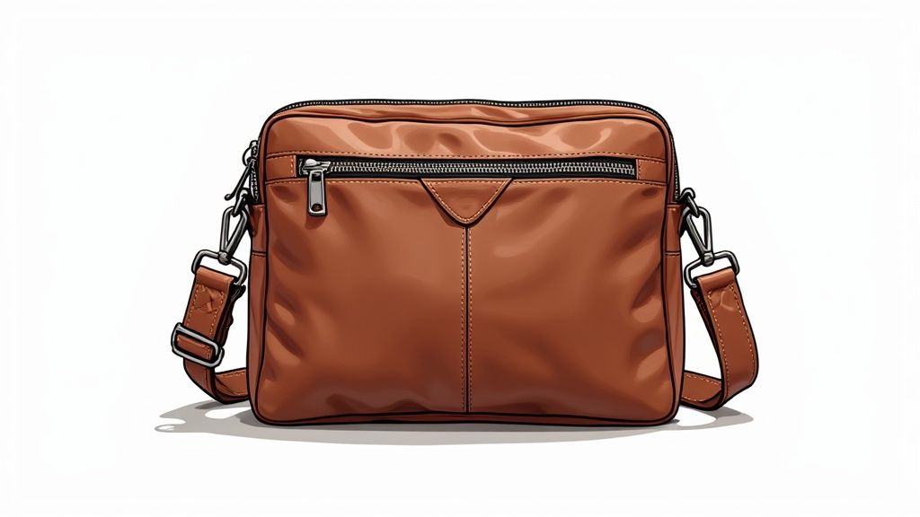 Allen Solly Premium Leather Sling Bag