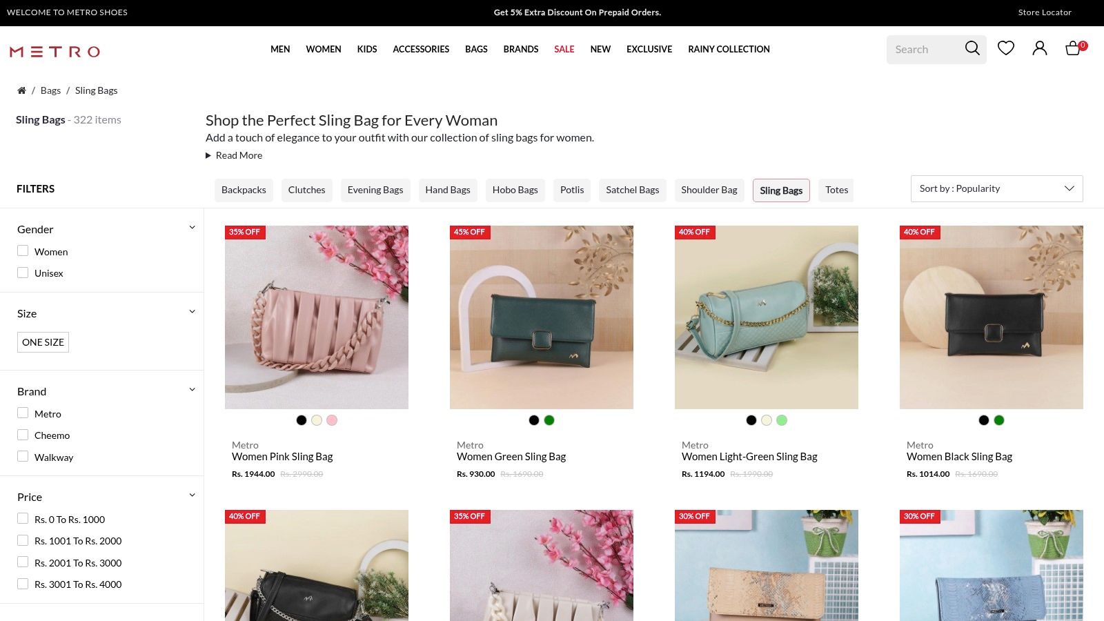 Metro Shoes Official Website