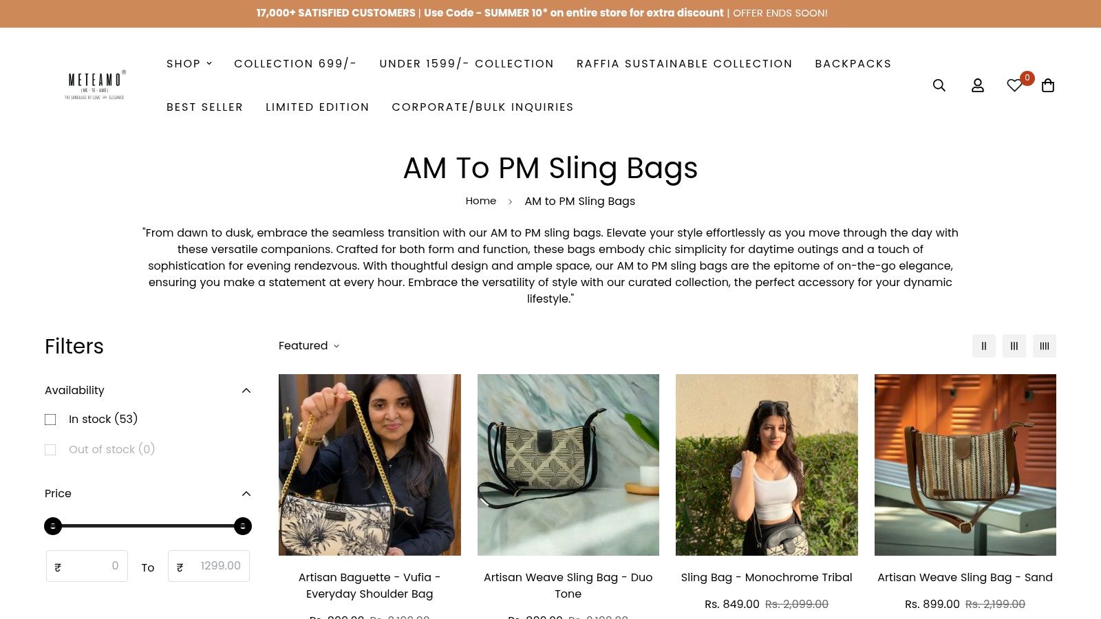 ME TE AMO AM to PM Slings: For the Conscious Fashionista