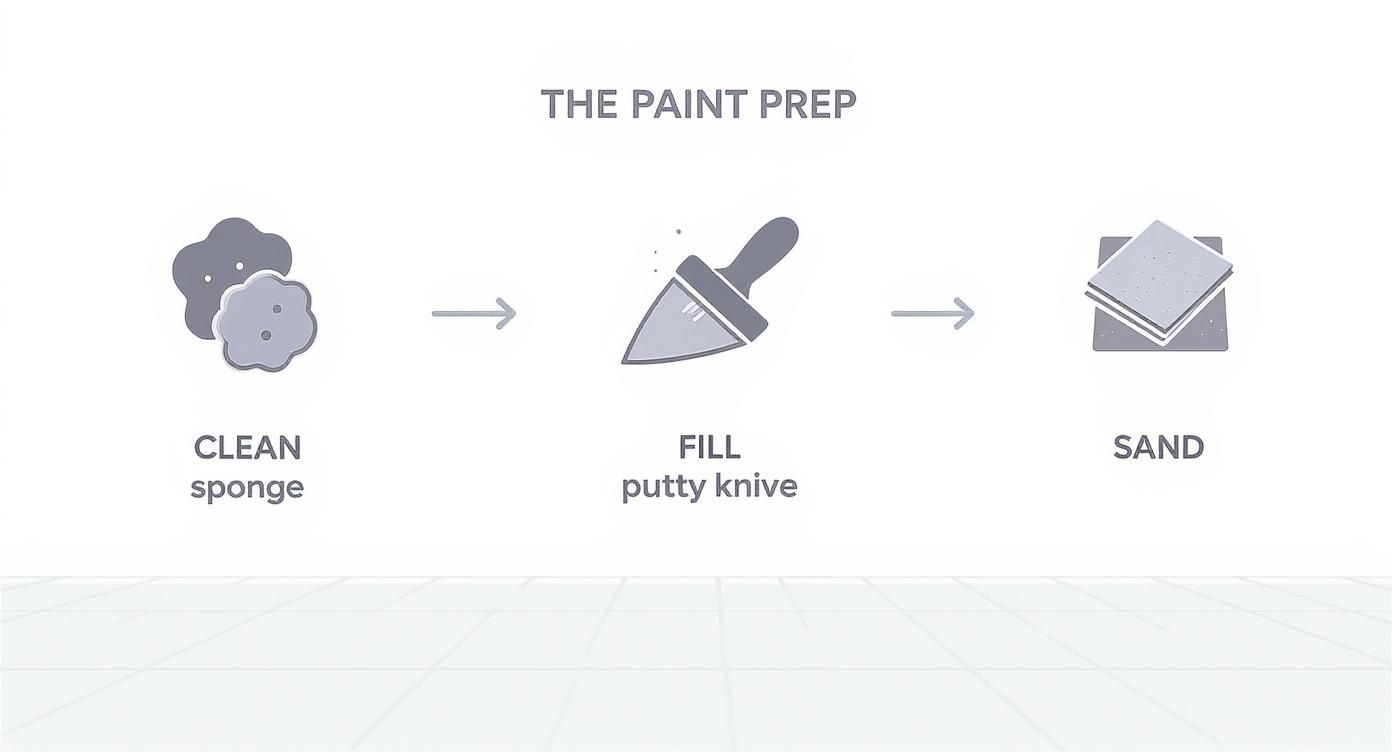 Infographic about painting trim and doors