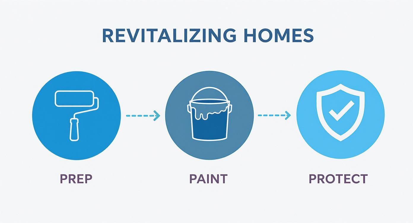 Infographic about aluminum siding paint